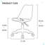 Chaise et bureau de bureau moderne Smoke, chaise rotative réglable à 360 °-249528968-249528969
