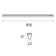 Coda Indoor 850mm Under Cabinet Light (White) 1400lm LED Integrated Link Light with IP20 Rating - 4L1/1008