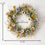 Couronne en plastique artificielle avec fleurs sauvages-1641010283