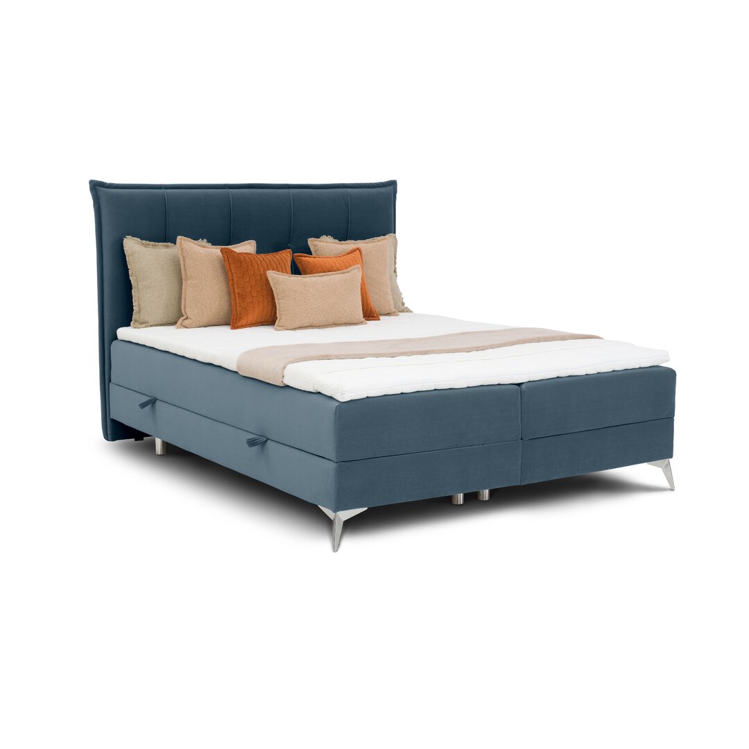 Boxspringbett Gagnon mit Topper und Bettkasten