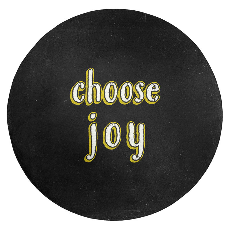 Tapis en poly-chenille choose tableau noir style, Rond 5 pi