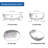 Pensen 22" x 15" Solid Surface Oval Bathroom Sink Vessel Sink Matte White