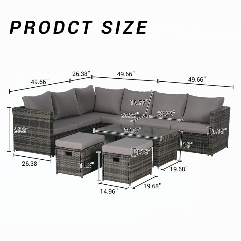 Ensembles repas pour patio, Gris foncé