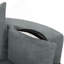 Fauteuil d'appoint en chenille pivotant à 360 ° Chunni avec coussins amovibles-121782697-121782698