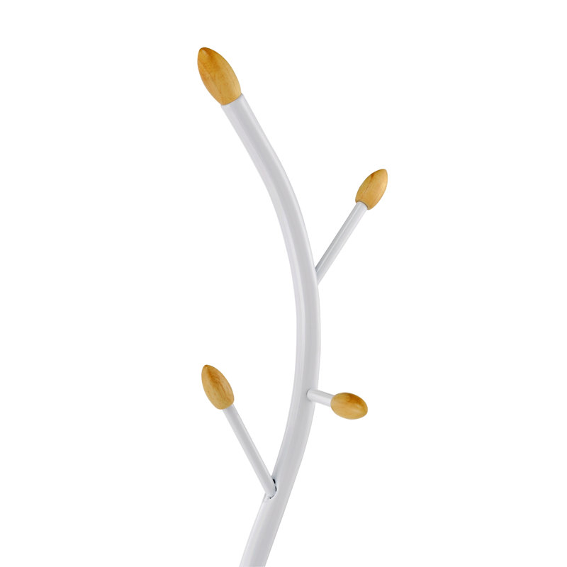 Sebuhi Hall Tree 11'' Wide,Standing Coat Rack, White
