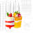 5 OZ Mini Plastic Disposable Dessert Cups/Bowls Set With Spoons-113839088