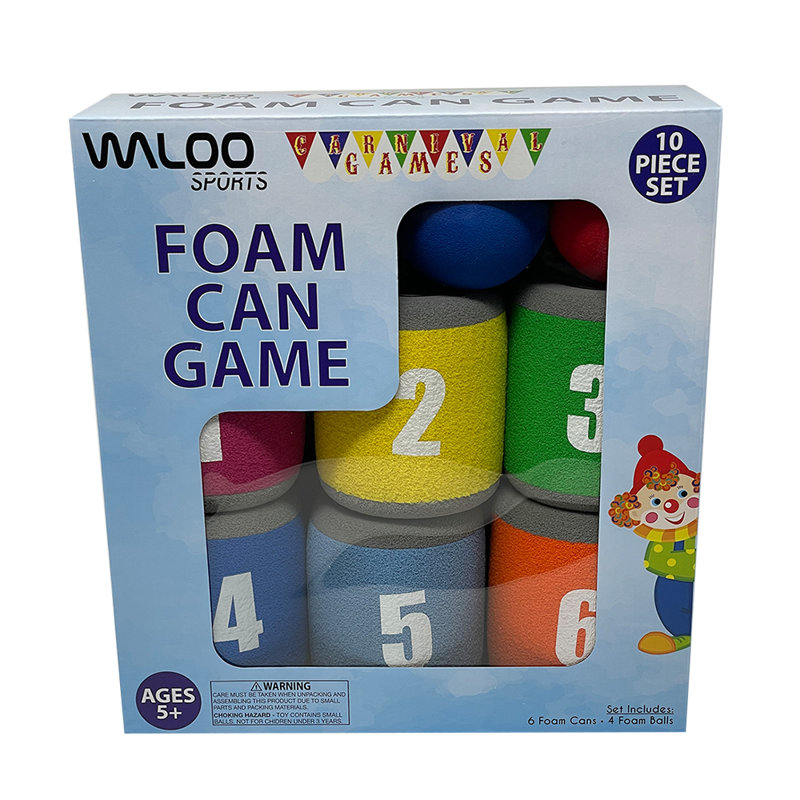 Jeu de canettes en mousse Waloo Carnival