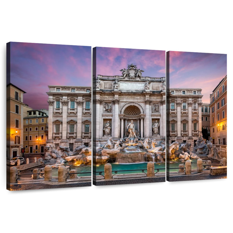 Sebbie The Trevi Fountain, 32" H x 50" W