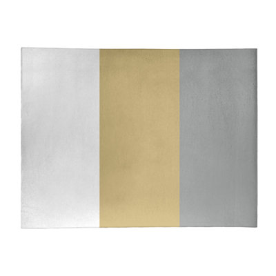 Tapis doré/gris