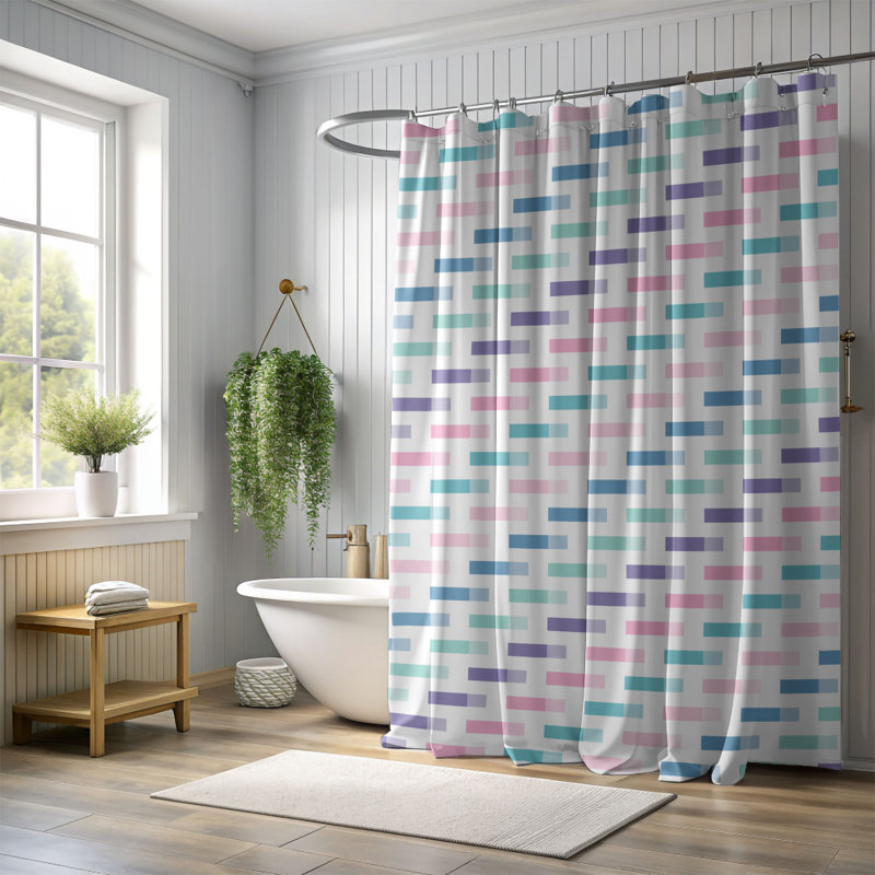 Rideau de douche Sea Elegance - Premium, H 74 po x l 71 po
