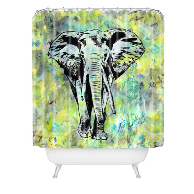 Rideau de douche simple amy smith éléphant