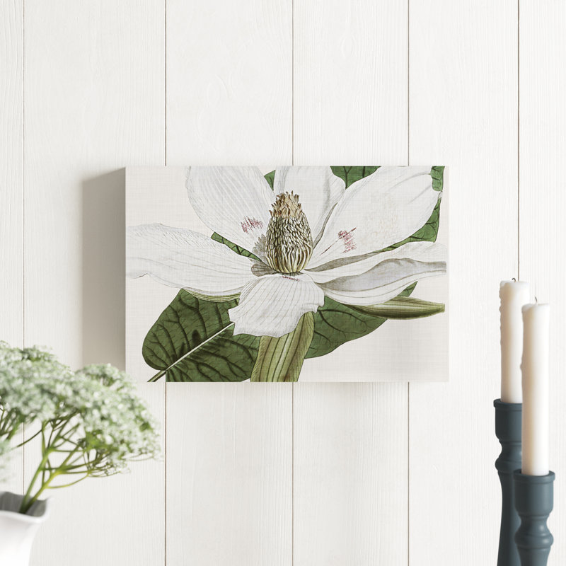 «Curtis Magnolia II», peinture sur toile, H 8 po x l 12 po