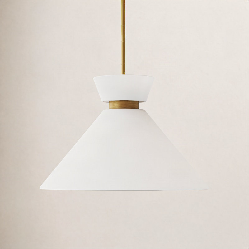 Rafaella 1 - Light Single Pendant, Brushed Gold, 9" H x 14.125" W x 14.125" D