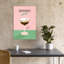Espresso Martini Cocktail Minimalist Modern Retro Wall Art Print by Dominique Vari - Wrapped Canvas Print-606551983