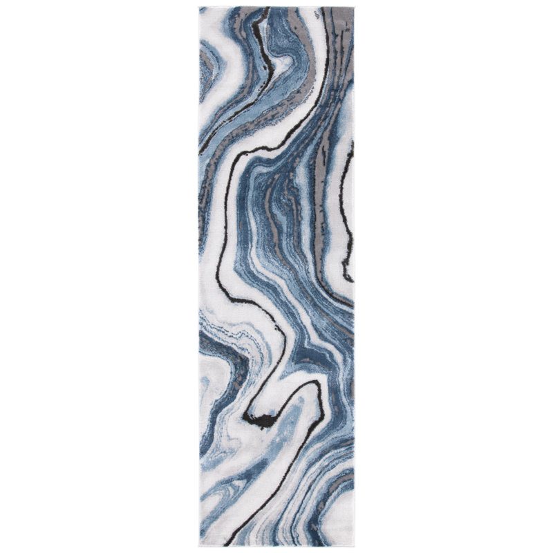 Ahanu Abstract Area Rug, Runner 69 x 244 cm