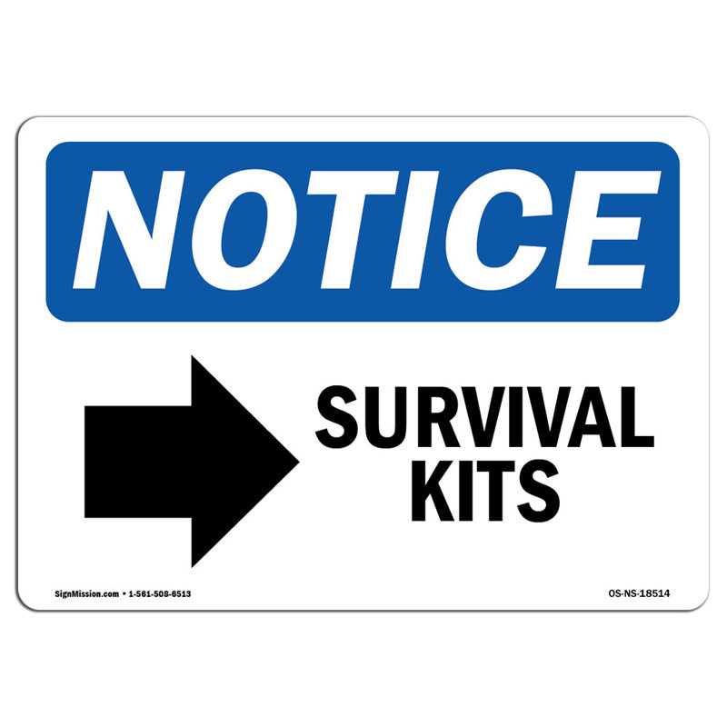 Survival Kitsright Arrow Sign