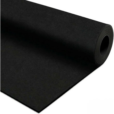 Rouleau de caoutchouc résistant Traxxon 1/4 po, 1,2 m x 7,6 m, noir