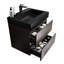Meuble-lavabo en noyer 24 po - look moderne, lavabo inclus, rangement spacieux, silencieux, élégant, style, avec lavabo, tiroirs spacieux, finition sophistiquée, noir-1141645813-1141645809