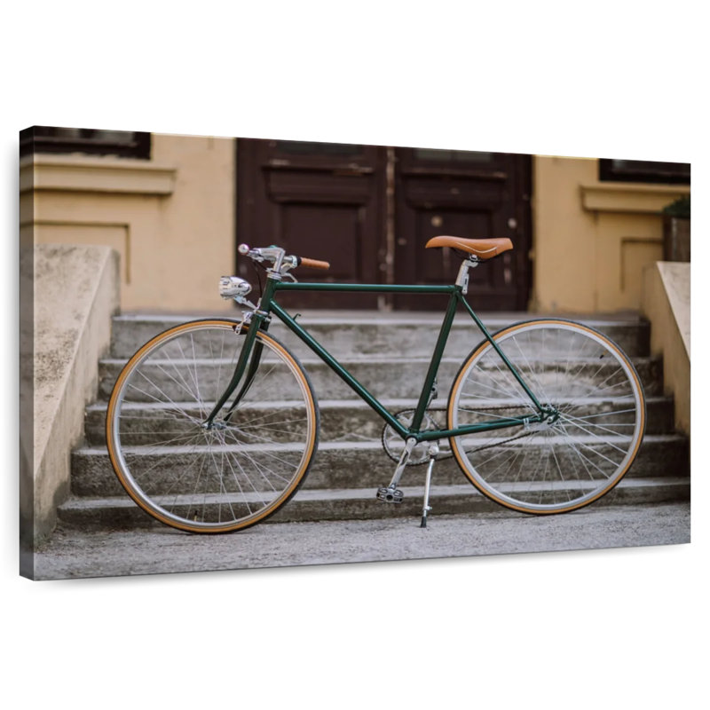 Mehar Vintage Green Bicycle, 20" H x 30" W