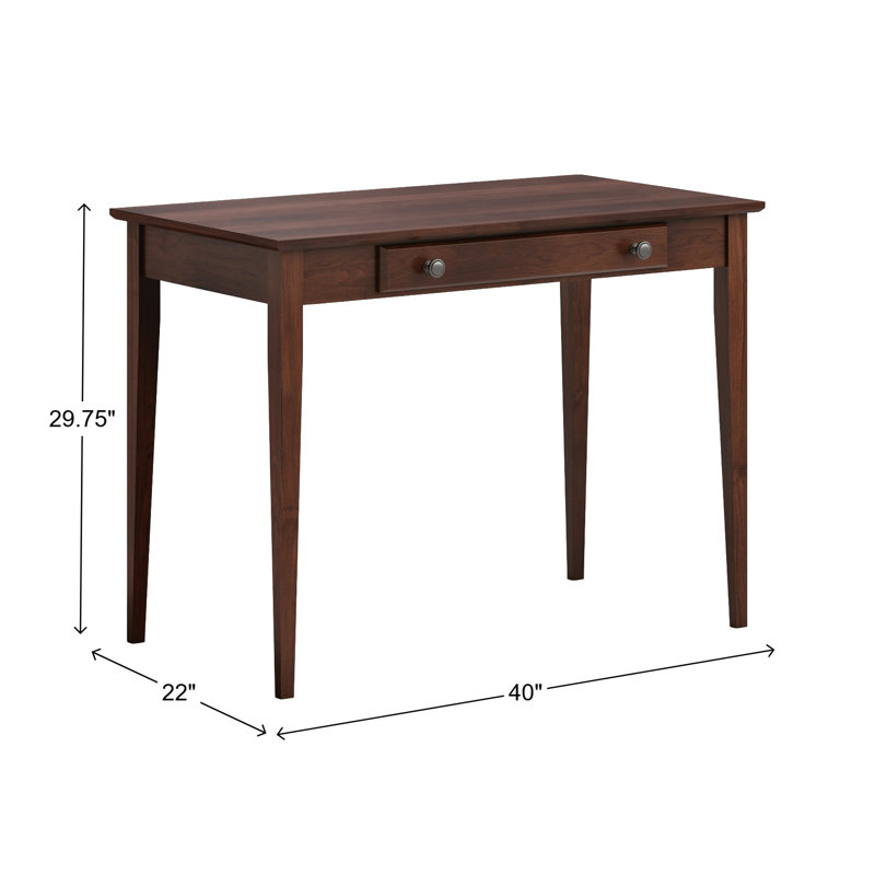 Bureau d'écriture Malani, Brown Mahogany