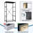 4 Drawer Dresser for Bedroom, Narrow Chest of Drawers, Wooden Top and Study Iron Frame 18"x37.5"-(WxH)