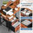 L Shaped Desk with Storage Shelves,Reversible Computer Desk with Built-in Outlets and Moniter Stand-197198822