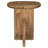 Round Solid Mango Wood Accent Side Table