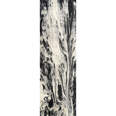 Emaree Finch Machine Woven Abstract Area Rug