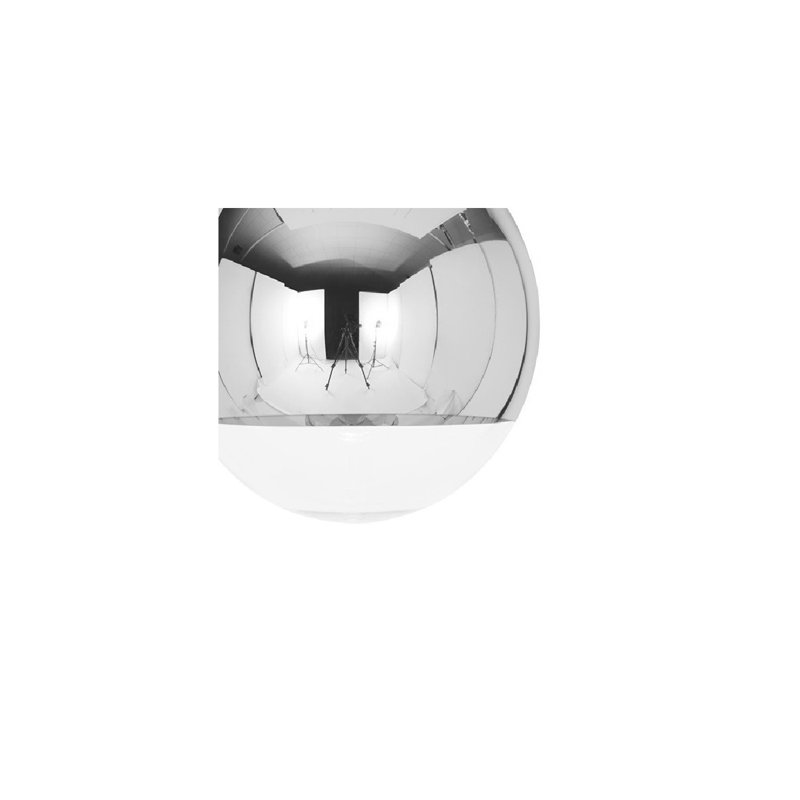 Luminaire suspendu sphère 1 lumière Ozuna, Chrome, H 59 po x l 14 po x P 14 po