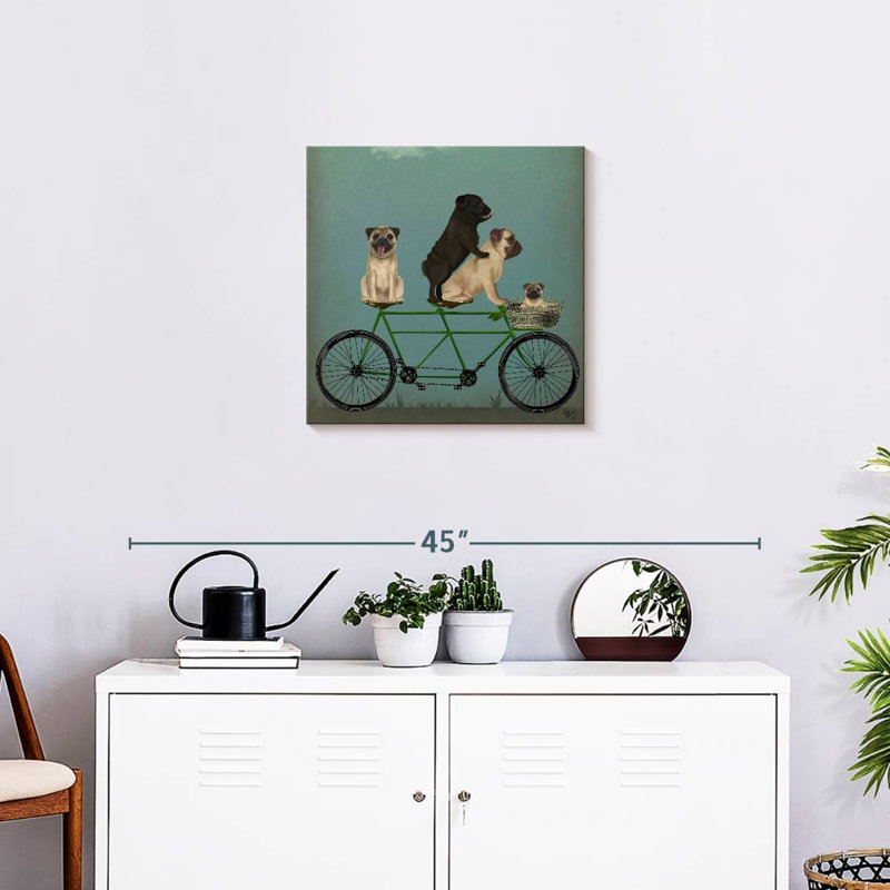 Brampt Pug Tandem, 20" H x 20" W