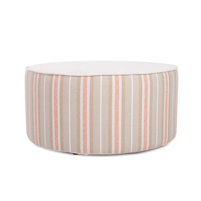 Tasharra Indoor/Outdoor Universal Round Ottoman Dune