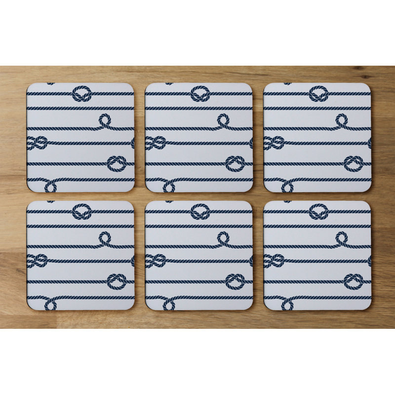 Square 6 Piece Coaster Set