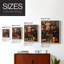 Reproduction encadrée FLORAL Series DCCXLI - bois massif-738700830-738700806