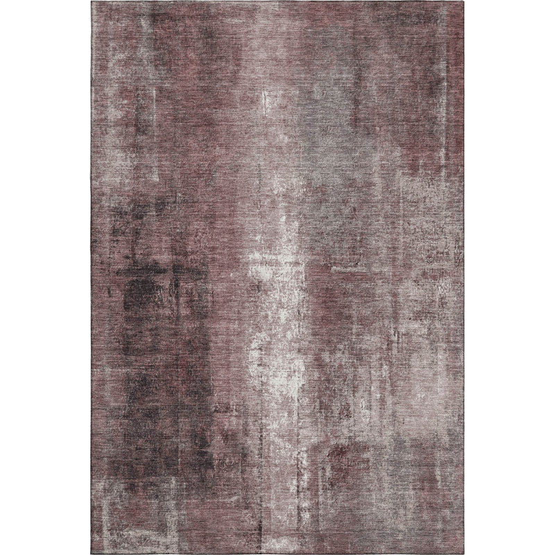 Premium Machine Washable Mouton Abstract Rug, Rectangle 3' x 5'