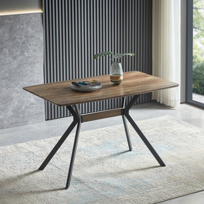 Plateau de table en bois aggloméré de style minimaliste moderne