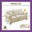 Canapé en velours 63 po Chesterfield-270445337