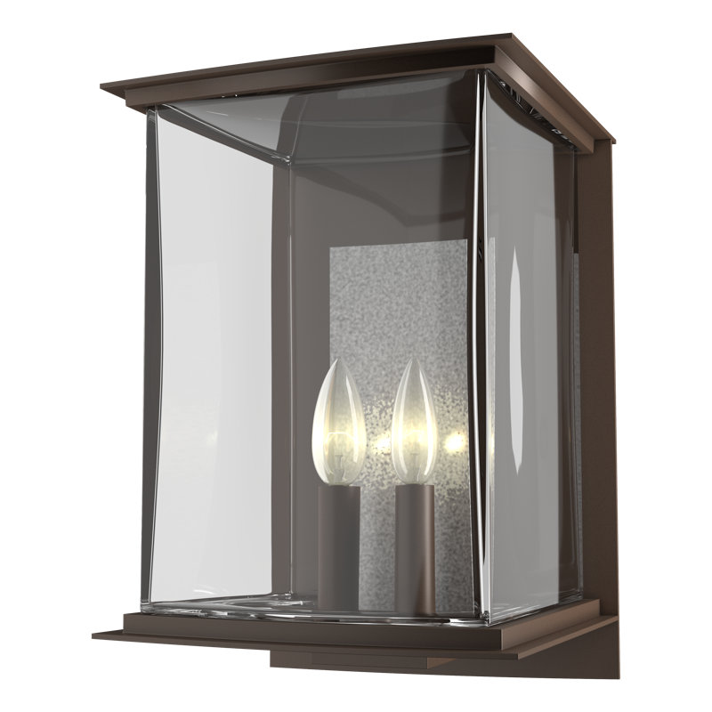 Kingston 7" Outdoor Wall Lantern, Translucent Vintage Platinum, Coastal Bronze, 12.1'' H X 7'' W X 7.2'' D