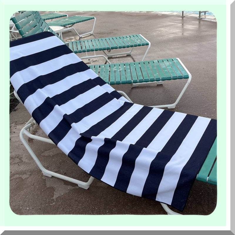 MaxiStripe Microfiber Beach Towel - Oversize 40x70 Inch, Beach Towel - 2 Pack, Black