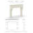 Chantel Cast Stone Mantel With Bullnose Hearth-103565036-107213770