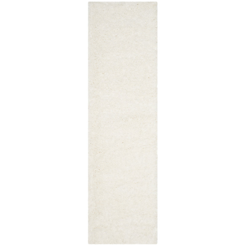 Tapis blanc Hermina, Tapis de couloir 2 pi 3 po x 8 pi