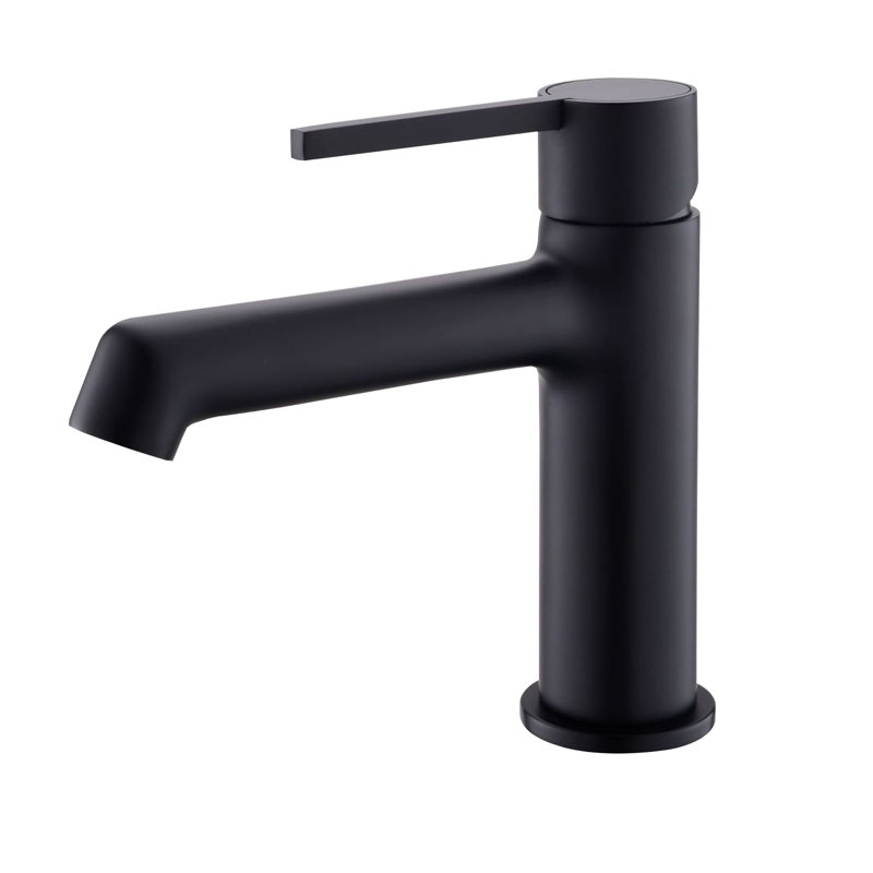 Robinet de salle de bain à un trou, Noir