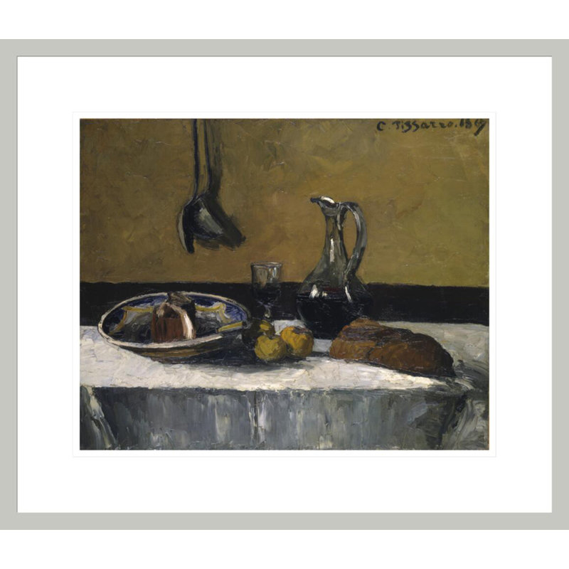 «Still Life» par Camille Pissarro, impression giclée sur cadre, 17.75" H x 20.58" W