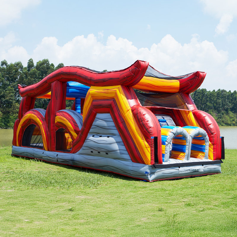 Jeu gonflable JumpOrange Shadow Obstacle Course pour enfants et adultes - Pièce 2 (avec souffleur)