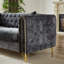 Canapé Chesterfield LUSPAZ, capitonné avec garniture cloutée en cuivre, pieds en métal, design moderne-101184432-109788439