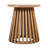 Outdoor Acacia Wood Patio Side Table, Round Coffee Table For Backyard, Lawn, Balcony,Light Teak-972983755