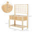 Wooden Raised Garden Bed , Coutryside Style Elevated Planter Box Stand W