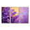 Lilas mauve dans les jardins botaniques VI - ensemble d'art mural lilas