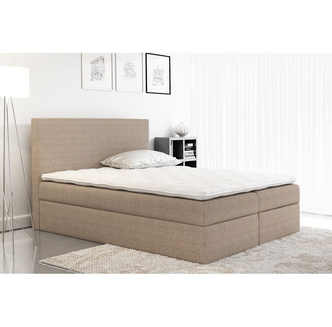 Boxspringbett Barnicle mit Topper und Bettkasten