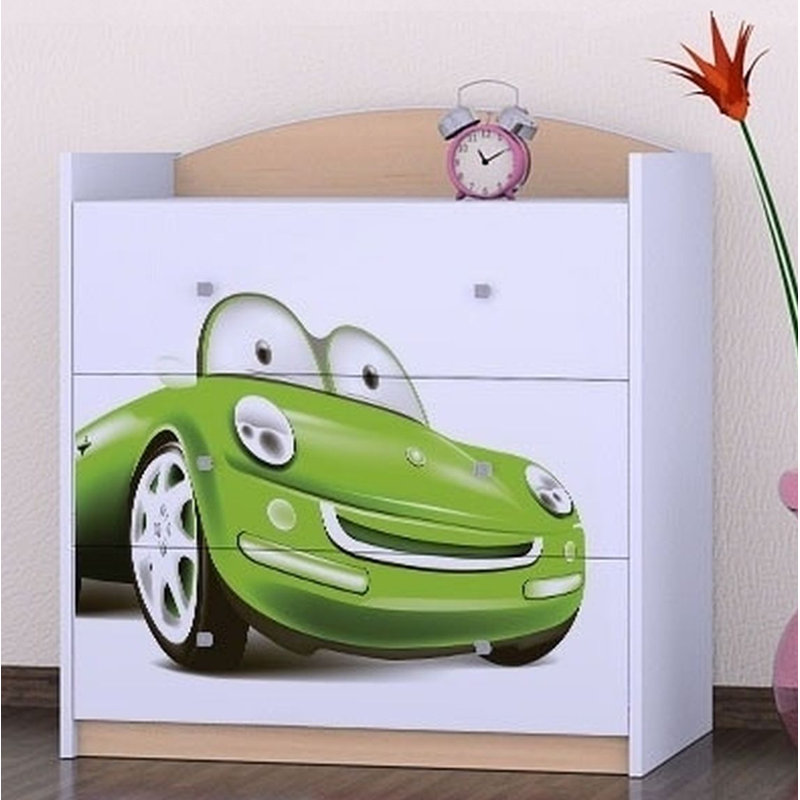 Nickols 3 Drawer Chest, Beige
