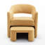 Fauteuil demi-tonneau avec repose-pieds Kyah-220945850